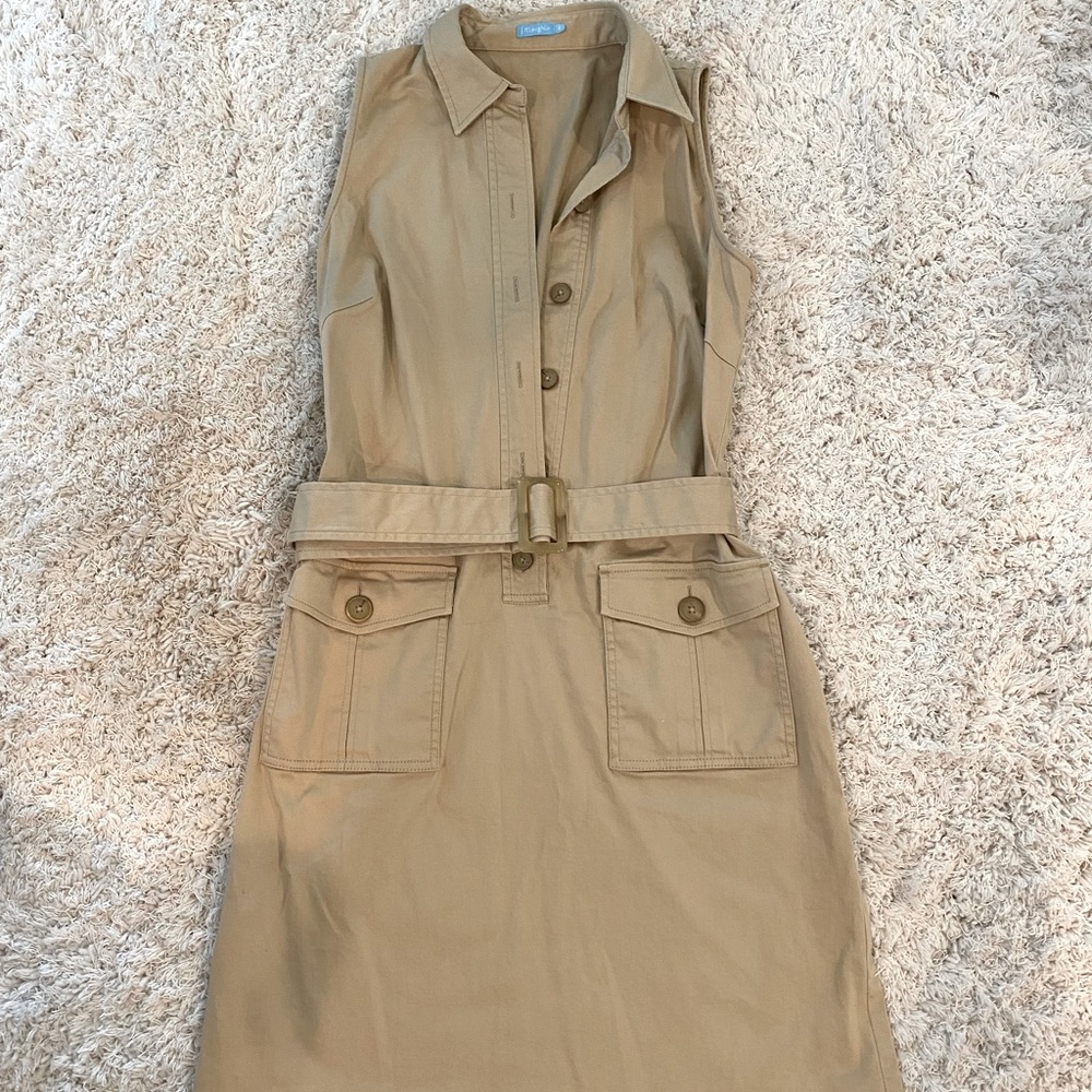 J. Mclaughlin Sleeveless Khaki dress size 6